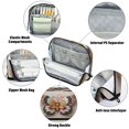 thumbnail image 4 of Standing Pencil Case with Base Large Capacity Stationery Pouch Pen Bag with Zipper for Women Men Gorgeous Colors Butterfly, 4 of 7