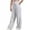 White, variant on WREESH Men's Cargo Pants Sweatpants Heavy Solid Color Straight Wide Leg Pants Casual Sports Pants White