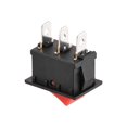 thumbnail image 4 of Unique Bargains Mini Boat Rocker Switch Red Toggle Switch for Boat Car Marine 3pins ON/ON  AC 250V/6A 125V/10A ,2pcs, 4 of 4