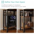 thumbnail image 5 of 47 inch Desk with 4 Drawers & Storage Shelves, Writing Work Study Computer Desk for Home Office Bedroom, Modern Simple Student PC Desks Table, Rustic Brown, 5 of 8