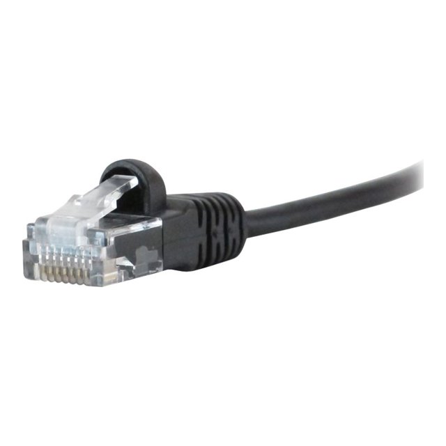 Comprehensive MicroFlex Pro AV/IT - Câble de Patch - RJ-45 (m) à RJ-45 (m) - 7 Pieds - CAT 6 - Démarré, Sans Accroc, Strié - Noir