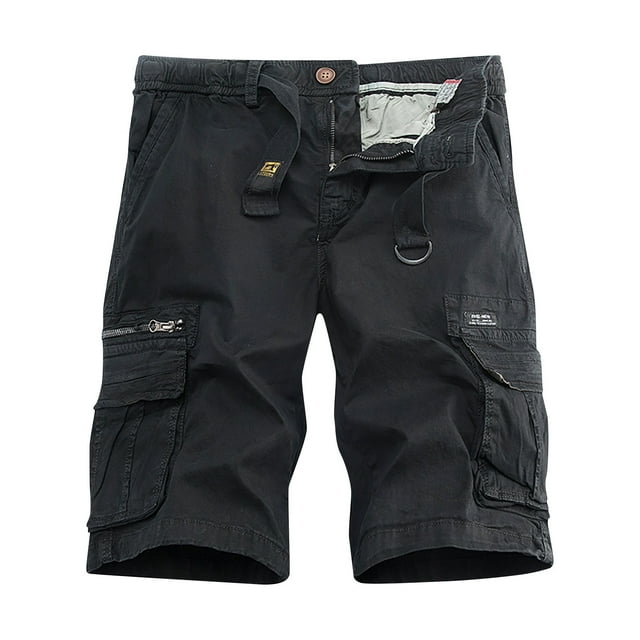 Meichang Cargo Shorts for Men Summer Drawstring Work Shorts Travel Athletic Shorts with Multi Pockets Fathers Day Gift Ideas