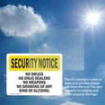 thumbnail image 6 of (2 Pack) No Drugs Dealers Weapons Drinking OSHA Security Notice Sign, 6 of 7