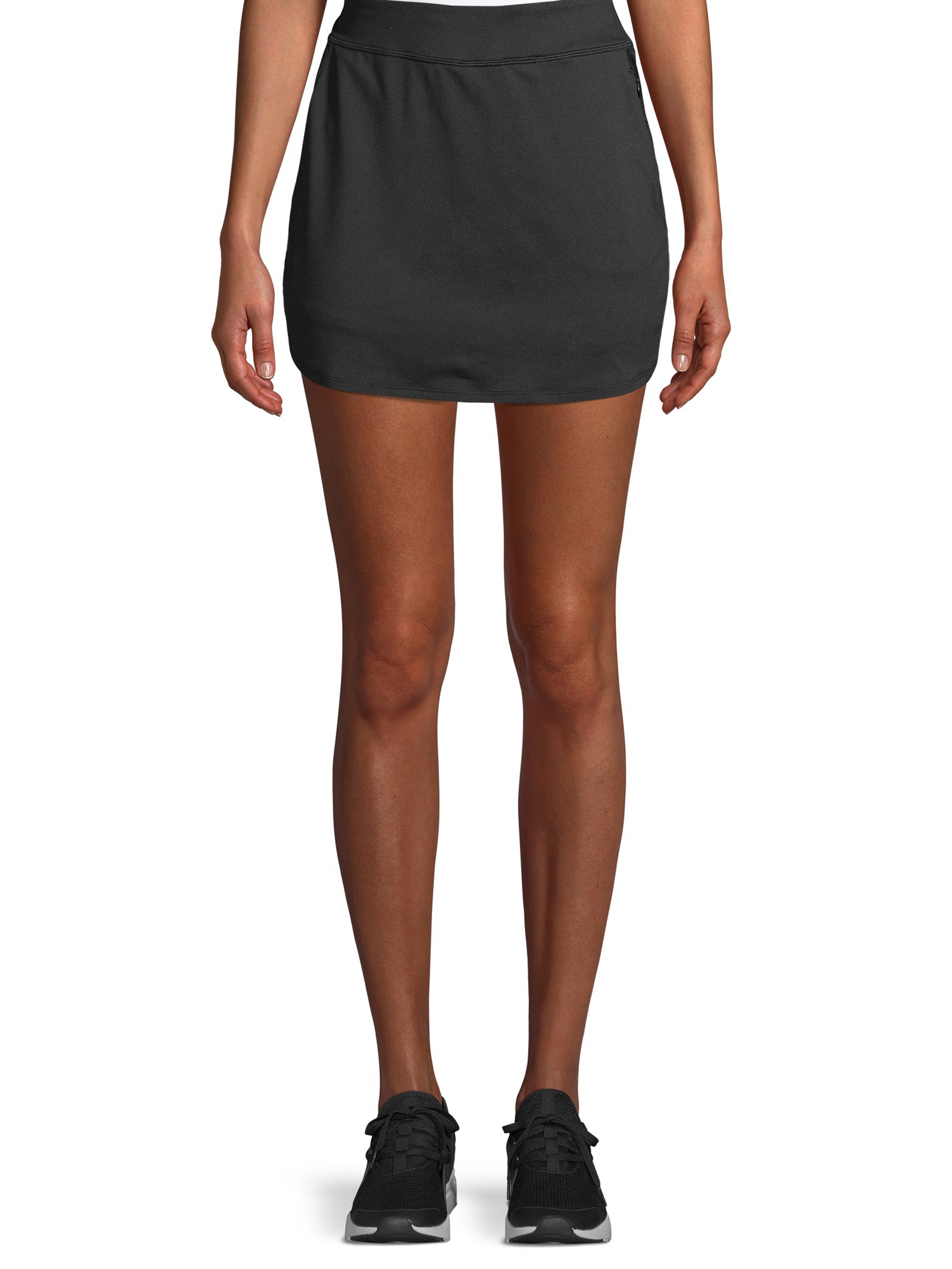 Avia Women's Side Zipper Active Skort with Bike Shorts