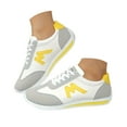 thumbnail image 3 of YLYL Women Wide Toe Sneakers Fashion Leather Suede Non-Slip Walking Running Tennis Sneakers, 3 of 7