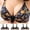 35-Blue, variant on YWDJ Everyday Bras for Women Push Up No Underwire Front Closure Front Clip Zip Snap Front Close Everyday for Sagging Breasts Lightly Lattice Thin Front Buckle Adjustment Chest Shape No Rims Black S
