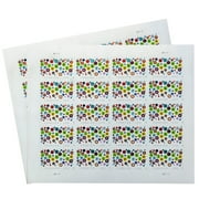 Let's Celebrate! 2 Sheets of 20 USPS First Class Forever Postage Stamps Birthday Anniversary Wedding Celebration (40 Stamps)