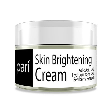Skin Brightening Cream and Dark Spot Corrector with Kojic Acid, Bearberry Extract, and Hydroquinone- for Freckles, Acne Scars, Age Spots, Wrinkles, Skin Discoloration, Melasma,