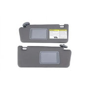 Driver and Passenger Side Sun Visor Set Gray Without Light - Left and Right Compatible with Toyota Tacoma 2005-2012 - Replaces 74320-35C10-B0,74320-04181-B1,74320-35B50-B0,74310-35C20-B0, 7431004111B1