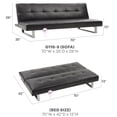 thumbnail image 2 of Newboti Furniture Chroma G116-S Sofa Bed , BLACK BN.4845, 2 of 7
