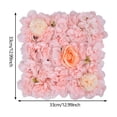 thumbnail image 3 of Panneau Mural de Fleurs Artificielles en Soie avec Roses Rouges pour Toile de Fond de Mariage Fête Douche Nuptiale Jardin Maison Décoratif 33X33 cm, 3 of 8
