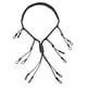 thumbnail image 1 of Cordones de La Del Del de La Del Depredador con 12 Lazos Ajustables Negro Macarena Cordón de silbato de pato, 1 of 8