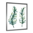thumbnail image 2 of Designart 'Duo of Tropical Leaves On White' Farmhouse Framed Art Print, 2 of 4