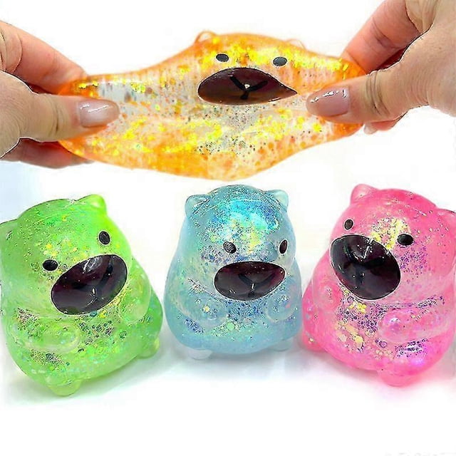 3 st Capybara Sugar Squishy Stressbollar