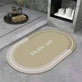 thumbnail image 6 of InsCrazy Bathroom Rugs Bathroom Absorbent Floor Mats Crystal Velvet Cushions Toilet Foot Mats Toilet Door Non-slip Household Quick Dry Bathroom Mats 20" x 35", 6 of 8