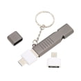 thumbnail image 3 of Whistle Flash Drive SOS al aire libre impermeable USB3.0 120dB sonido multifunción aleación de zinc U disco con llavero para computadora 16GB negro, 3 of 8