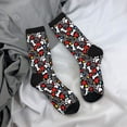 thumbnail image 5 of Balery Paw And Bones Pattern Crew Socks Unisex– Soft & Breathable Socks for Men & Women, One-Size Fits Most (US 5-11), Comfortable & Durable for Daily Wear, 5 of 6