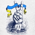 thumbnail image 3 of CafePress - Pro Ukraine Support Ukrainian Flag Peace S T Shirt - Light T-Shirt Kids XS-XL, 3 of 4