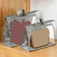 thumbnail image 3 of Tnobhg Handbag Storage Organizer Dust Bag with Handle Transparent Water-Resistant Purse Protector Handbag Dust Cover, 3 of 8