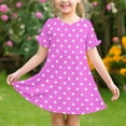 thumbnail image 7 of Ashirexll Teen Summer Dresses, Girls Summer Dress, 3-12Y Girls Short Sleeve Round Neck Summer Casual Fashion Dress, 7 of 7