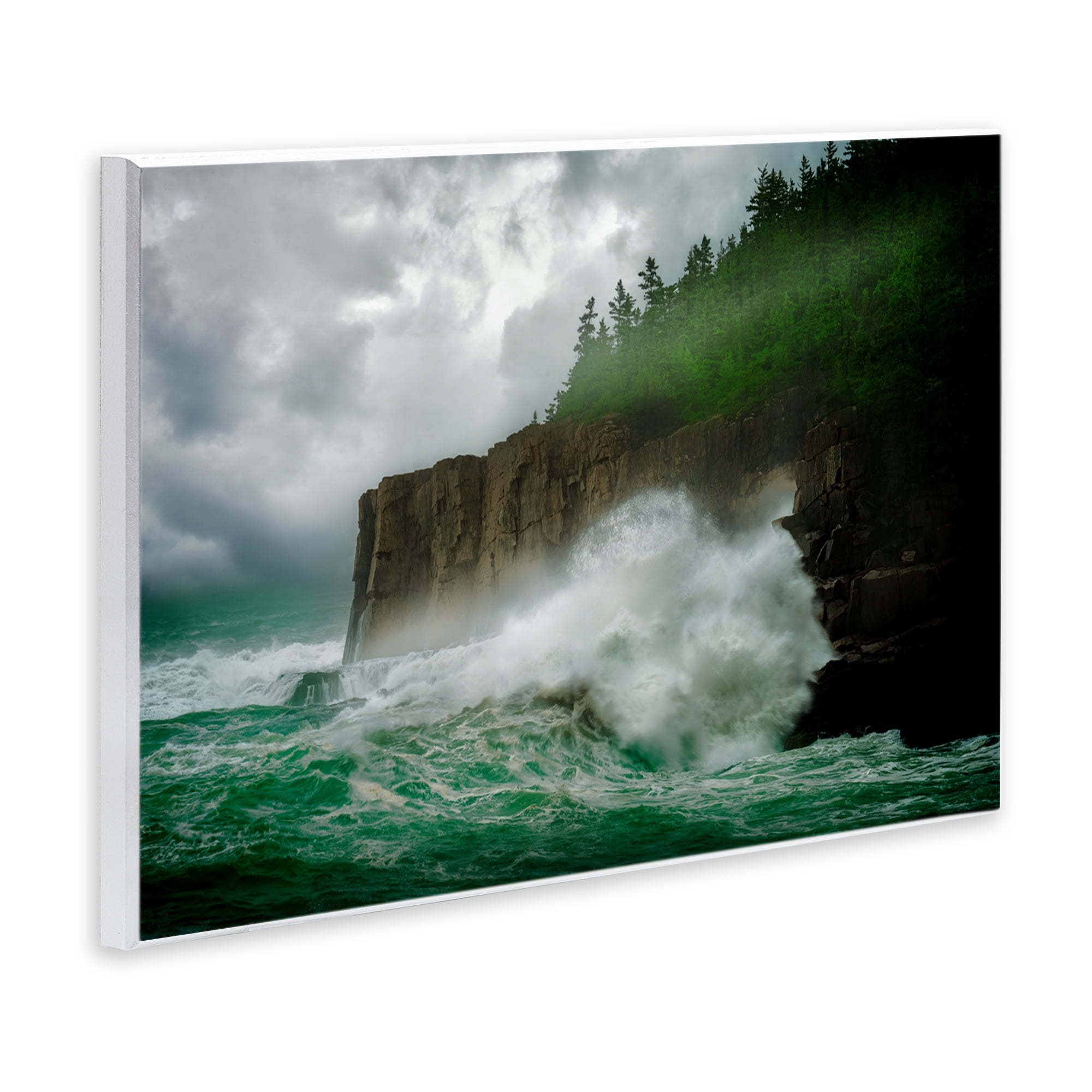 Stupell Industries Rushing Water Crashing Nautical & Beach Photography Unframed Art Print Wall Art, 19 x 13