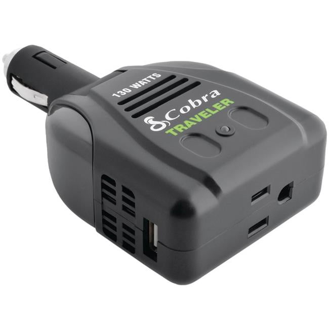 Cobra Electronics CPI190 130 Watt 2.1A USB 12Volt DC to 120Volt AC Power Inverter Walmart Canada