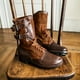thumbnail image 2 of Botas militares, botas Martin, botas Chelsea planas de color empalmado, botas para hombre, talla grande, 2 of 4