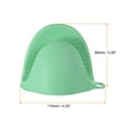 thumbnail image 2 of 4pack Thickened Mini Oven Gloves Heat Resistant Silicone Oven Mitts Finger Pot Holder Light Green, 2 of 6