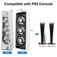 thumbnail image 2 of External USB Cooling Fan Fit for PS5, EEEkit Cooling Fan Compatible with Sony Playstation 5 Disc & Digital Edition with 3 Fans, Temperature Control Cooler for PS5, LED White, 2 of 6