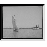 Historic Framed Print, Yacht Vesta - 4, 17-7/8" x 21-7/8"
