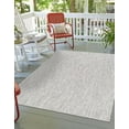 thumbnail image 4 of Rugs.com Outdoor Solid Collection Rug – 6' x 9' Light Gray Flatweave Rug Perfect For Bedrooms, Dining Rooms, Living Rooms, 4 of 7