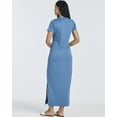 thumbnail image 3 of 3-Pack: Women’s Casual Short Sleeve Maxi Dress – Summer Dress with Slit & Pockets (Available in Plus Size), 3 of 7