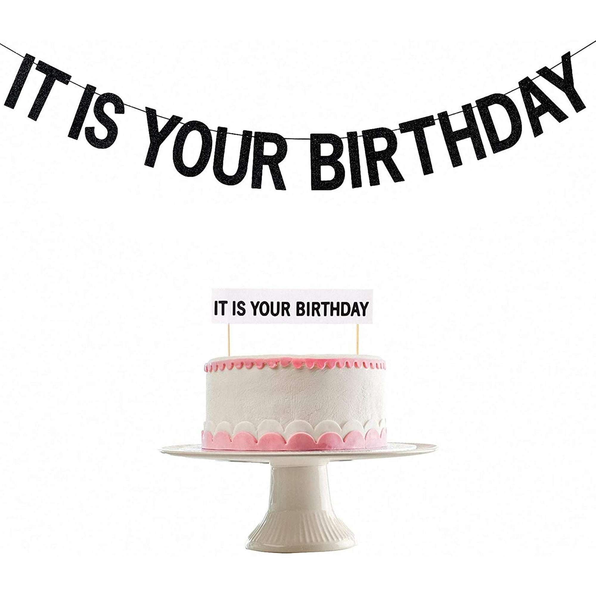 Black Glittery IT Is Your Birthday Banner and IT Is Your Birthday Cake  Topper- The Office Birthday Decorations,The Office Birthday Banner Decor,Office  Birthday Party Decorations | Walmart Canada
