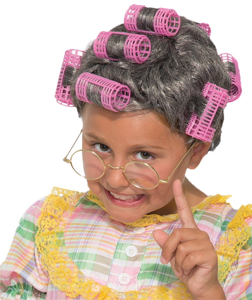 Forum Novelties Old Aunt Gray Halloween Costume Wig