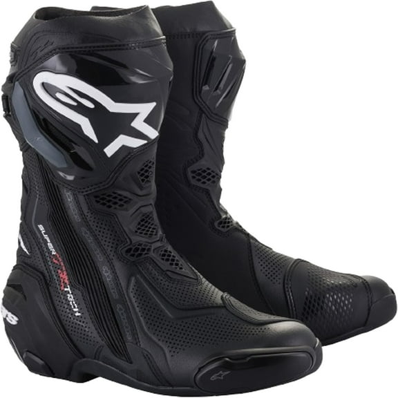 Alpinestars Supertech R Vented Men's Street Motorcycle Boots - Black / 39