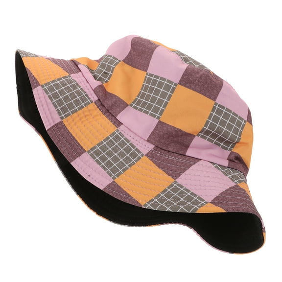 Colorful Plaid Bucket Hat Cute Bucket Hats Bucket Hat For Women Comfortable Wearing Bucket Hat Men and Women