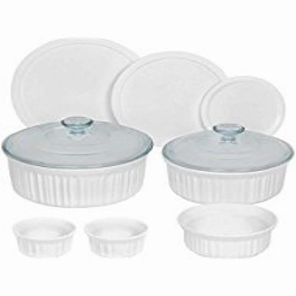 CorningWare French White 10-piece Round Bakeware Set