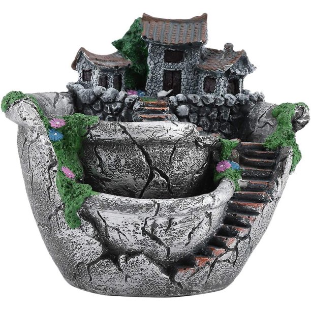 Maceta de resina para flores, maceta para Cactus suculento, bonsái, maceta de resina, adornos para oficina, hogar, decoración de mesa de jardín