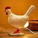 thumbnail image 4 of Lámpara de escritorio de resina con forma de gallina ponedora, lámpara de mesa con simulación imaginativa, decoración de gallina blanca poniendo huevos, luz de noche pequeña única, decoración del hoga, 4 of 8