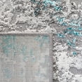 thumbnail image 6 of SAFAVIEH Amelia Ashley Abstract Runner Rug, Gray/Turquoise, 2' x 12', 6 of 10