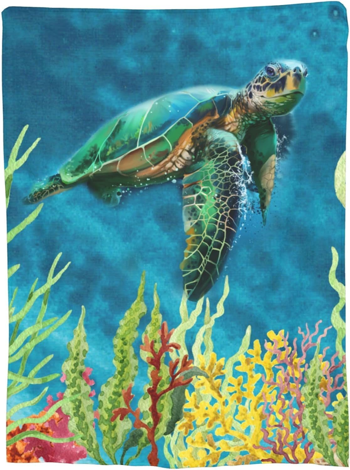 Sea Turtle Blanket Gifts for Kids Adults Soft Warm Lightweight Cozy Cute Beach Ocean Turtles Throw Blankets for Bed Living Room Sofa Couch Birthday Decor 60x80in