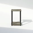 thumbnail image 3 of Furinno Simplistic Compact Bedside Table, Nightstand, French Oak/Black, 3 of 5