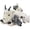 Goat-White, variant on MaoGoLan 4Pcs Bison Stuffed Animal 18inch Bison Mommy Stuffed Animal with 3 Baby Plush Toy Stuffed Cow Toys