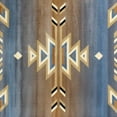 thumbnail image 7 of Emma + Oliver 4x5 Olefin Accent Rug with Southwestern Geometric Arrow Design in Blue, Black, Beige & Ivory and Natural Jute Backing, 7 of 7