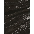 thumbnail image 4 of Hot Womens Short Ruched Tulip Hem Body Con Sequin Club Pencil Mini Skirt, 4 of 5