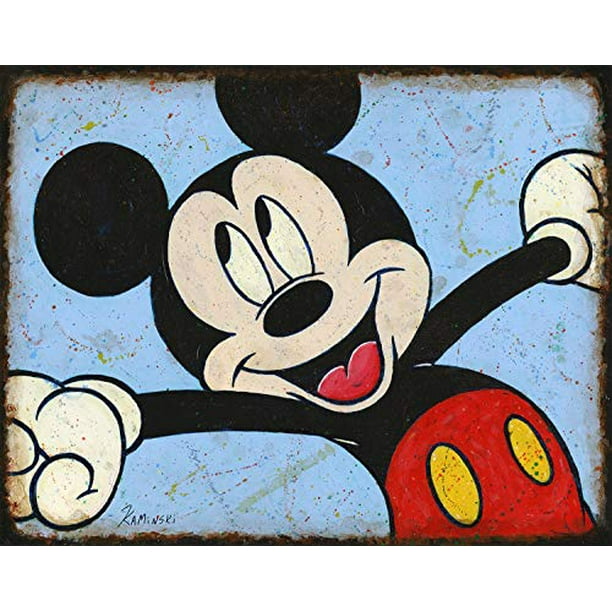 Disney Artist Print Joe Kaminski Mickey Stretch
