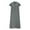 Gray, variant on ITSAME Womens Maxi Dress, Buttons Loose Casual Short Sleeve Summer Cotton Linen Dress Black L