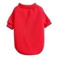 thumbnail image 3 of RotHome Small Dog Shirts for Small Dogs and Cats Cotton Blend Pet Pullover T-Shirt for Hairless Sphynx Cat Clothes Comfortable Kitten Apparel Post-Surgery Recovery Suit Red Small, 3 of 5