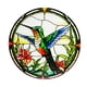 thumbnail image 2 of Pájaro colorido de metal de 20 cm, decoración de pared hecha a mano, decoración colgante multicolor Estilo B, 2 of 9