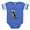 Royal Blue, variant on CafePress - German Shepherd Santa - Cute Infant Baby Football Bodysuit